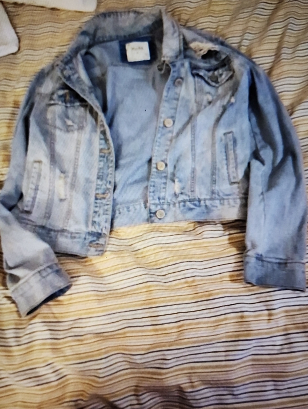 Light Blue Denim Junior Jacket - Classic Cropped Jean Jacket
